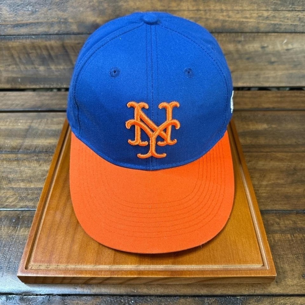 New York Mets OC Sports Strapback Cap Blue Orange MLB Hat